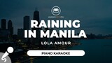 Raining In Manila - Lola Amour (Short Piano Karaoke)