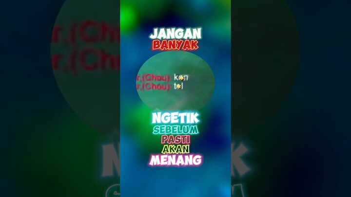 Jangan banyak ngetik sebelum pasti akan menang 🙌😅 #wiamungtzy #mobilelegends #comeback