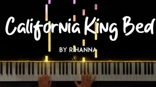 California King Bed by Rihanna piano cover + sheet music