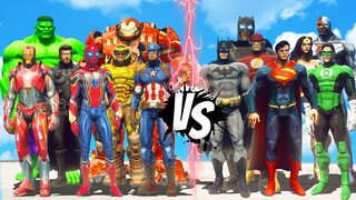 THE AVENGERS MARVEL COMICS VS JUSTICE LEAGUE DC COMICS REMAKE | EPIC BATTLE