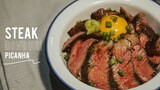 ข้าวหน้าเนื้อสเต๊ก | STEAK DONBURI (Steak Rice Bowl) : KINKUBKUU [กินกับกู]