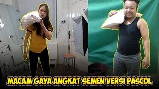 TRIK TUTORIAL ANGKAT SEMEN JADI TERASA RINGAN‼️ PUTRI TIRU ANGKAT GAYA PRINCESS‼️