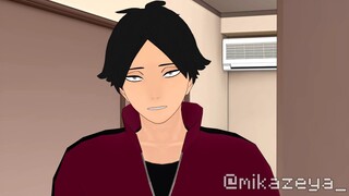 [Haikyuu!!MMD] Zombie Osamu wants some food! (SunaOsa)