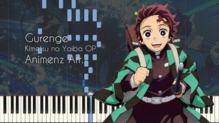 [Animenz Transcription + Sheets] Gurenge - Demon Slayer/Kimetsu no Yaiba OP