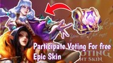 New event vote legendary girl to win free epic skin in mobile legends