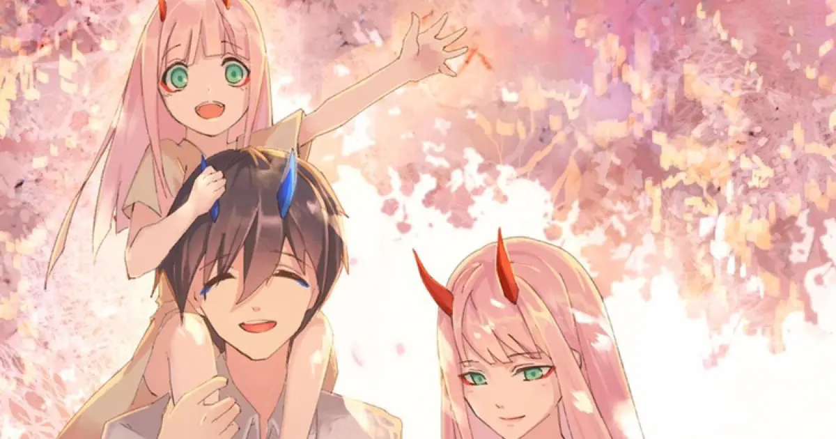 Дочь Зеро ту и Хиро. Дочь Хиро и 02. Zero two x Hiro Family.