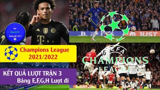 Tin Bóng Đá Kết quả cup c1 châu âu hôm nay I Champions League  Bảng xếp hạng E F G H