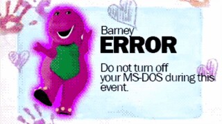 Barney Error (MS-DOS Edition) (REMAKE)