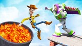 GTA 5 Buzz Lightyear vs Woody Ragdolls & Fails [Toy Story]