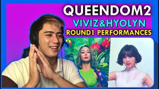 REACTION to QUEENDOM 2 ROUND 1 | VIVIZ 'Time For The Moon Night' + 'Rough' & HYOLYN 'Touch My Body'