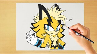 How to Draw Sonic X Cheetah | Step by step | Sonic the Hedgehog