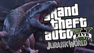 Indominus Rex Mod | GTA 5 Momen Lucu (Bahasa Indonesia)