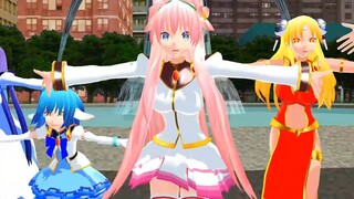 【ギャラクシーエンジェル MMD】ムーンエンジェル隊でメランコリックcs