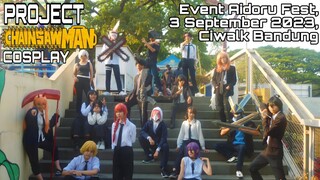 Project Chainsawman Cosplay di Event Aidoru Fest, 3 September 2023, Cihampelas Walk Bandung..