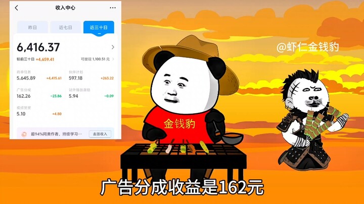 做虾仁动画一个月能赚多少呢？