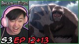 THE Battle of Wall Maria Begins! Attack on Titan Episode 12 and 13 Reaction