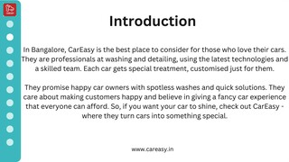 A Comprehensive Guide On CarEasy The Best Car Wash and Detailing Company In Bang