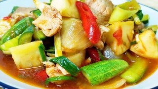 ผัดเปรี้ยวหวานหมู Sweet and Sour Stir Fried อร่อยๆ ทำกินเองง่ายๆ | สไตล์ สาวโรงงาน พาแซ่บ