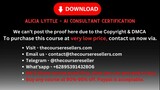 Alicia Lyttle – AI Consultant Certification