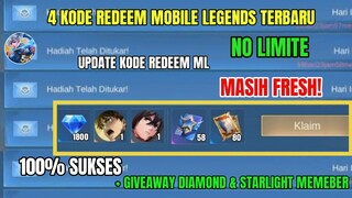 BURUAN! 4 KODE REDEEM ML TERBARU KODE REDEEM MOBILE LEGENDS HARI INI UPDATE FEBRUARI 2024