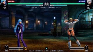 KOF15　世界１位アンヘルvs世界１位クーラ　速すぎる動きと固めからの崩しコンボ…このアンヘルは止められない