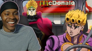 Reacting To Giorno & DIO Go to McDonald's | EPISODE 1 - REACTION!!