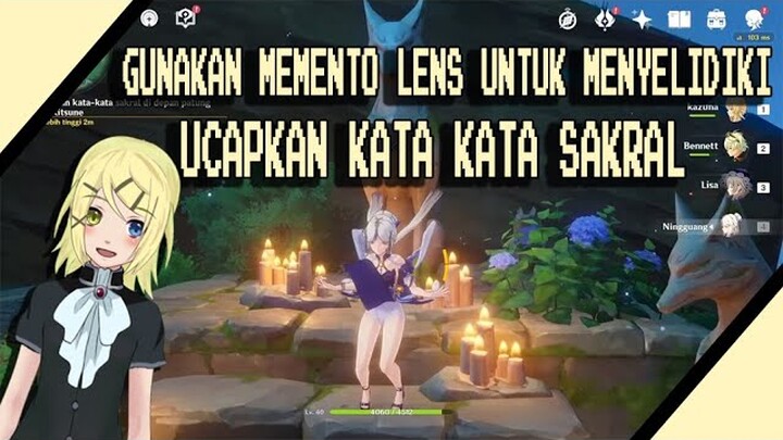 Kembali ke kuil yang ditinggalkan dan gunakan memento lens untuk menyelidiki genshin impact