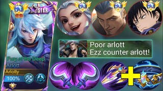 HOW TO DEAL THIS ANNOYING META HERO USING ARLOTT?? | NEW BUILD & EMBLEM ARLOTT - MLBB