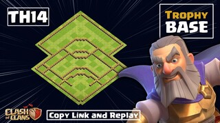 Base Th14 Bay Cúp Huyền Thoại Rank 5k2 Clash of clans | Akari Gaming