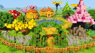 Fairy Village Base | Minecraft Timelapse