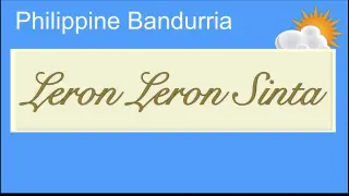 Bandurria -  Leron Leron Sinta (Filipino Folk Song)