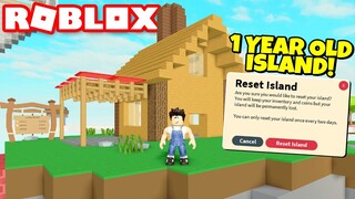 I RESET A 1 YEAR OLD ISLAND! Roblox Islands