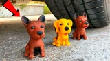 Eksperimen : Mainan Binatang VS Mobil - Menghancurkan Hal-Hal Renyah & Lembut Dengan Mobil!