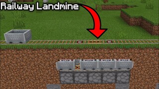 ✓ How to Build a Railway Landmine in Minecraft PE ( Bedrock Edition )