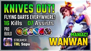 Knives Out! WanWan Best Build 2020 Gameplay by TRL Sapu | Diamond Giveaway | Mobile Legends