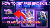 Claim epic skin gift NEW EVENT 2020 |MOBILE LEGENDS