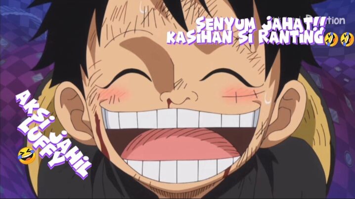 Ngakak Luffy senyum jahat😅