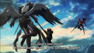 Albedo battles Azuth | Overlord Season 4 Episode 11