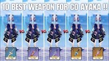10 BEST WEAPONS FOR AYAKA?? F2P Ayaka Weapon Comparison!! [Genshin Impact]