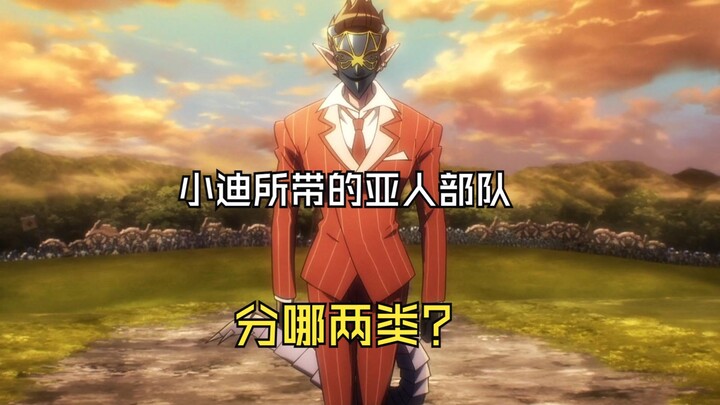 小迪所带的亚人部队，分哪两类？