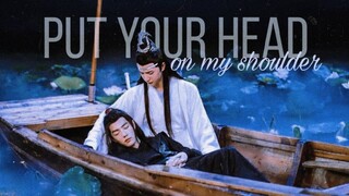 (陈情令) | lan wangji ✗ wei wuxian [put your head on my shoulder]