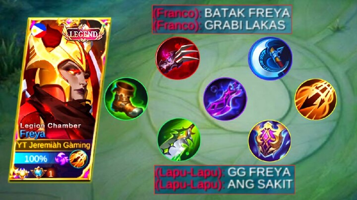 FREYA FULL DAMAGE BUILD | BROKEN BUILD | FREYA BEST BUILD 2022 | MUST WATCH | MLBB