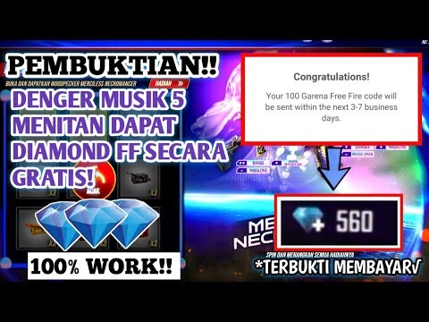 Pembuktian Dapat Diamond FF Gratis Cuman Dengar Musik!! | Aplikasi Penghasil Diamond FF Terbaru 2021