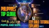Top Global Philippines Popol and Kupa by  ᴳᵒᵈ乡JΔΠI•Howl Epro Squad•Item build explained•TechniquePH