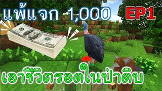 เอาชีวิตรอดในป่าดิบ EP1 โหมด Cruel แพ้แจก 1000 -Survivalcraft [พี่อู๊ด JUB TV]