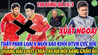 SỐC: THẦY PARK LOẠI 4 NGÔI SAO KHỎI ĐT VIỆT NAM, QUANG HẢI CHỐT CHIA TAY HÀ NỘI ĐỂ SANG CHÂU ÂU