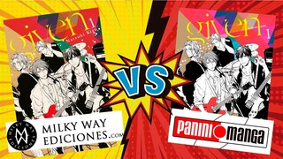 🎲GIVEN MANGA comparación MILKY WAY EDICIONES VS PANINI MANGA🔥#MANGAYAOI