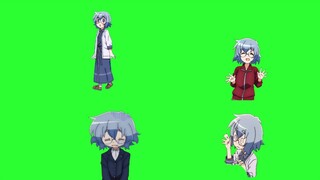 4 Kitakaze Fubuki Greenscreen [ Maesetsu! Opening Act ]