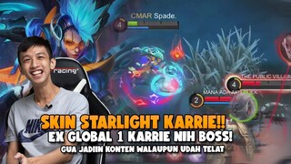 SKIN STARLIGHT KARRIE!! MASA MANTAN GLOBAL 1 KARRIE GA BELI... AUTO MENINGGOY MUSUHNYA