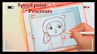 วิธีวาดการ์ตูนสุดน่ารัก ในแอพ procreate | How to procreate ✍🏻